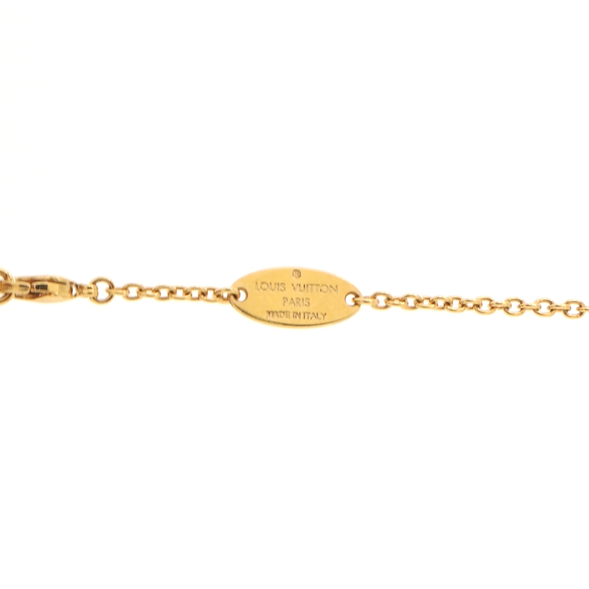 Essential V Perle Necklace Metal with Faux Pearls
