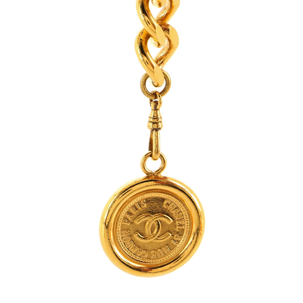 Vintage Medallion Chain Belt Metal 0