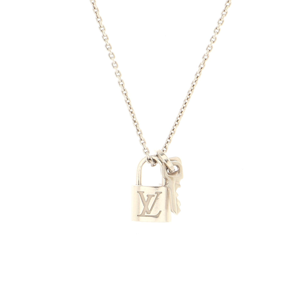 Lockit Pendant Necklace 18K White Gold