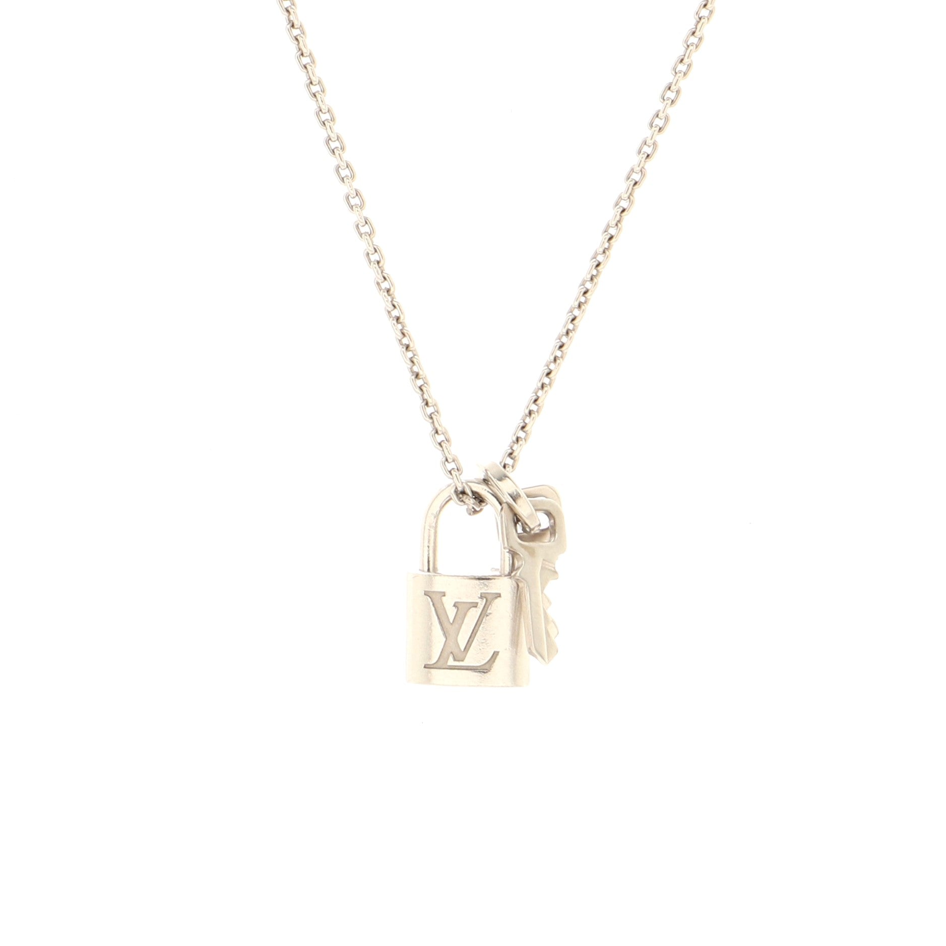 Lockit Pendant Necklace 18K White Gold