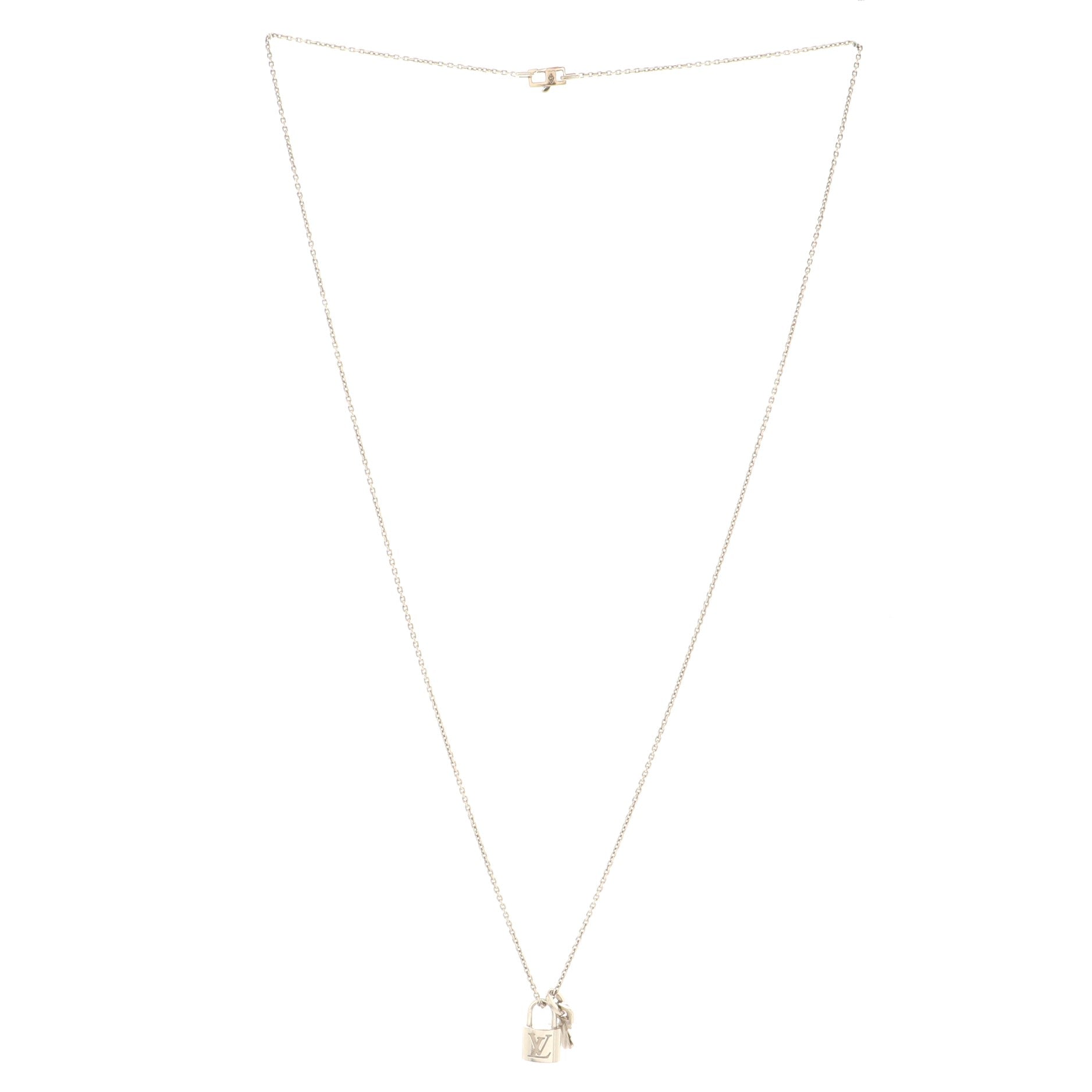 Lockit Pendant Necklace 18K White Gold