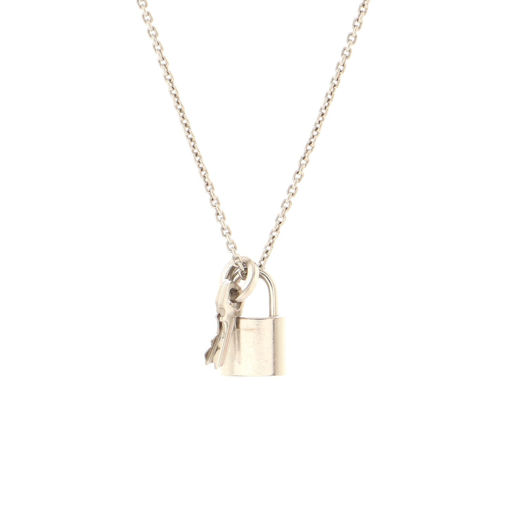 Lockit Pendant Necklace 18K White Gold
