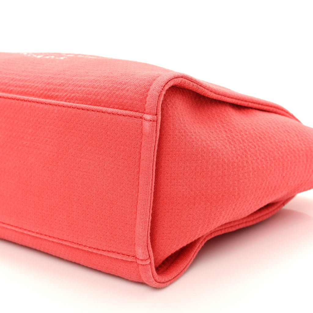 Mixed Fibers Small Deauville Tote Red