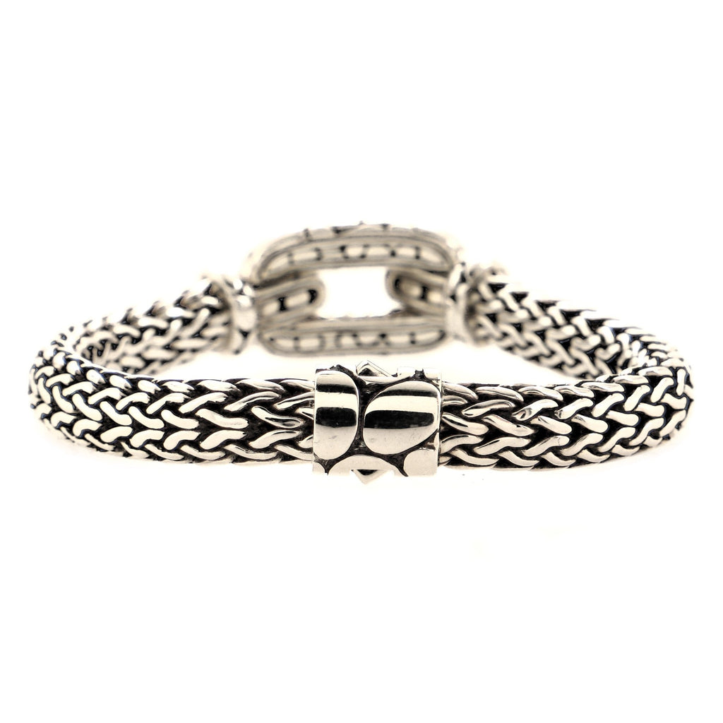 Kali Station Bracelet Sterling Silver with Black Sapphires