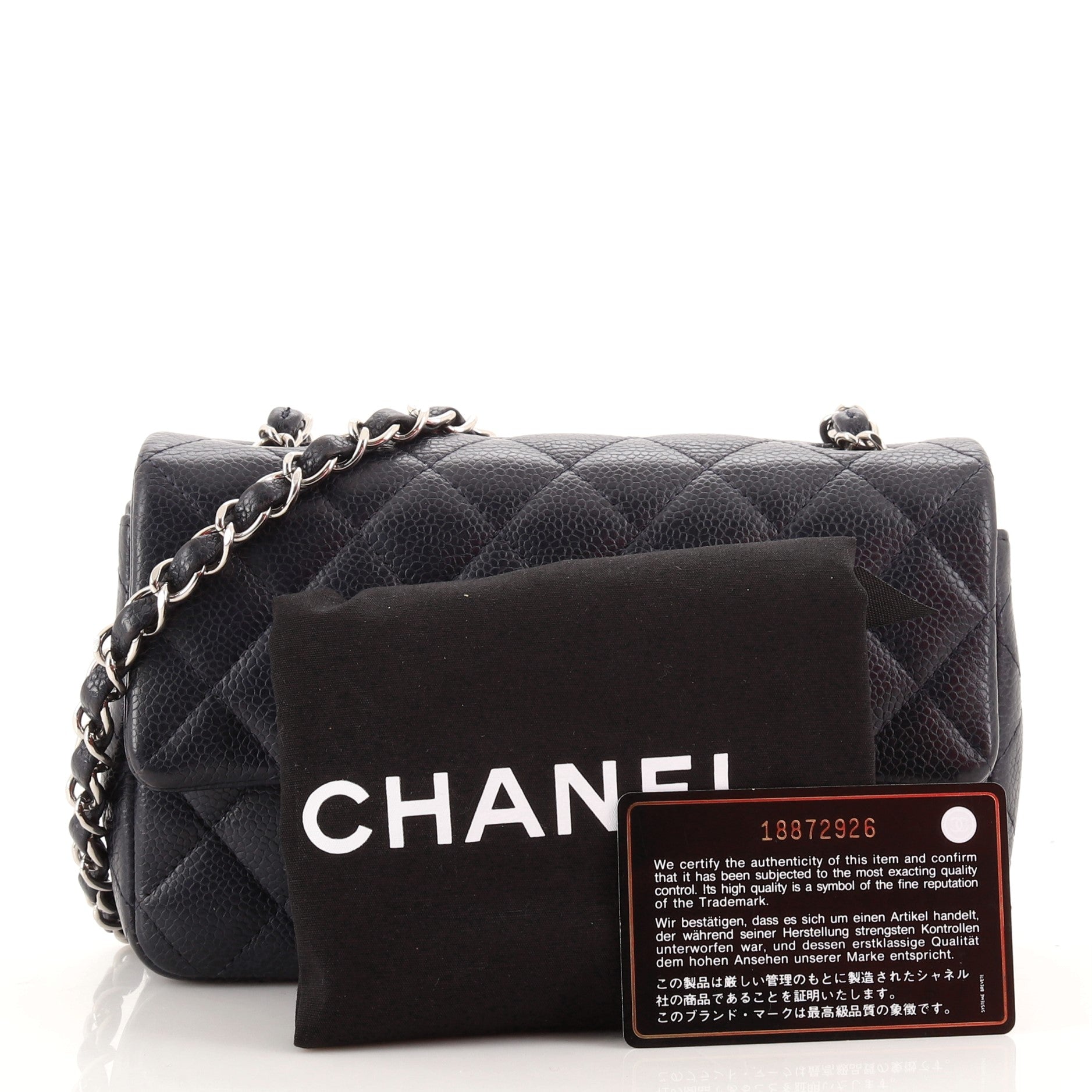Classic Single Flap Bag Quilted Caviar Mini