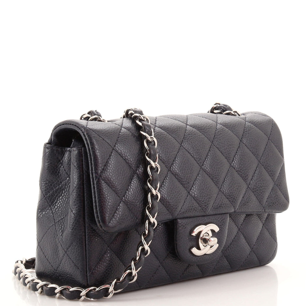 Classic Single Flap Bag Quilted Caviar Mini