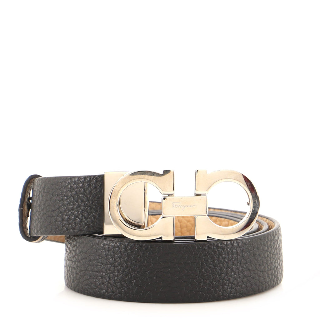 Gancini Reversible Belt Leather Thin 90