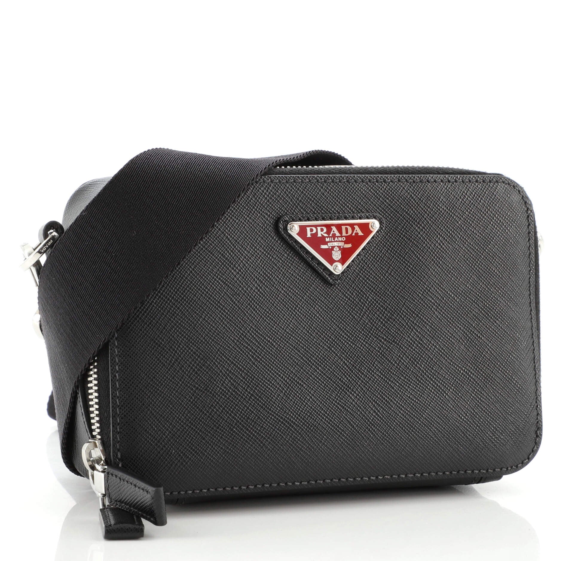 Brique Camera Crossbody Bag Saffiano Leather Mini