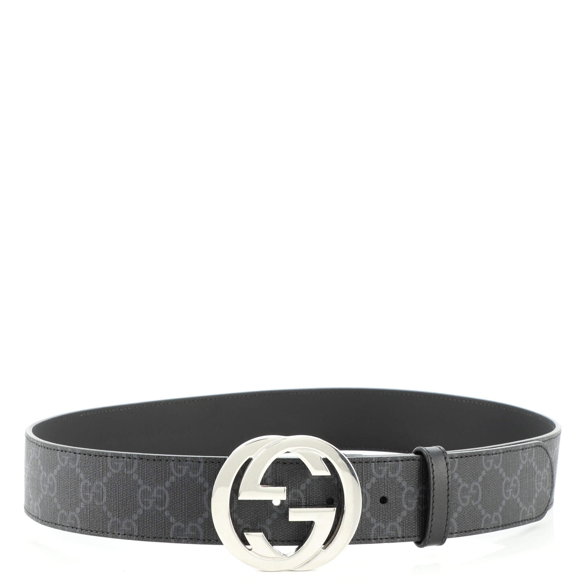 Interlocking G Belt GG Coated Canvas Wide 85