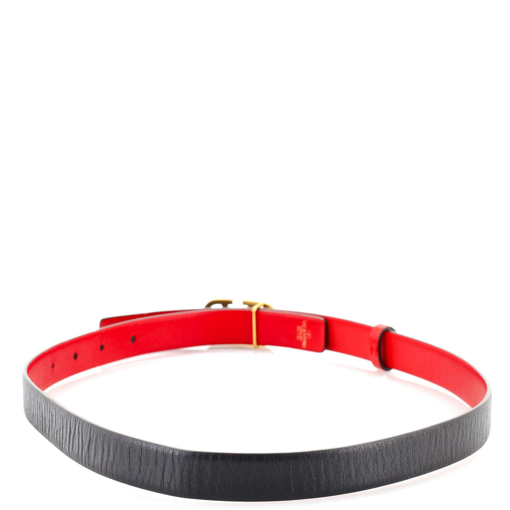 VLogo Reversible Belt Leather Thin 75