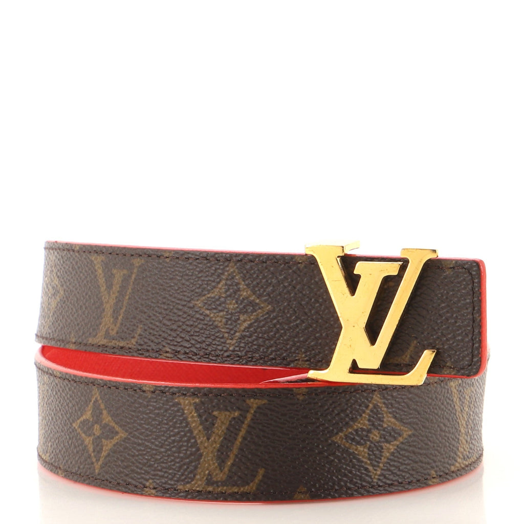 LV Initiales Reversible Belt Monogram Canvas and Leather Medium 75