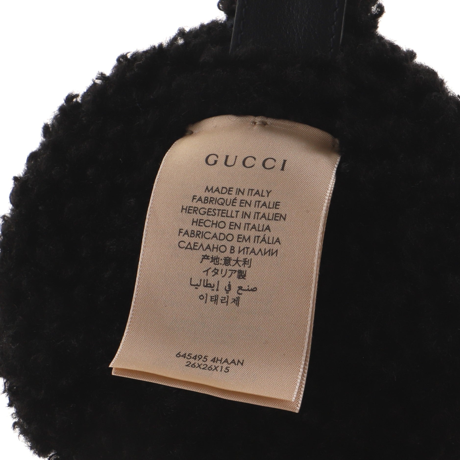 GG Earmuffs Faux Shearling XS
