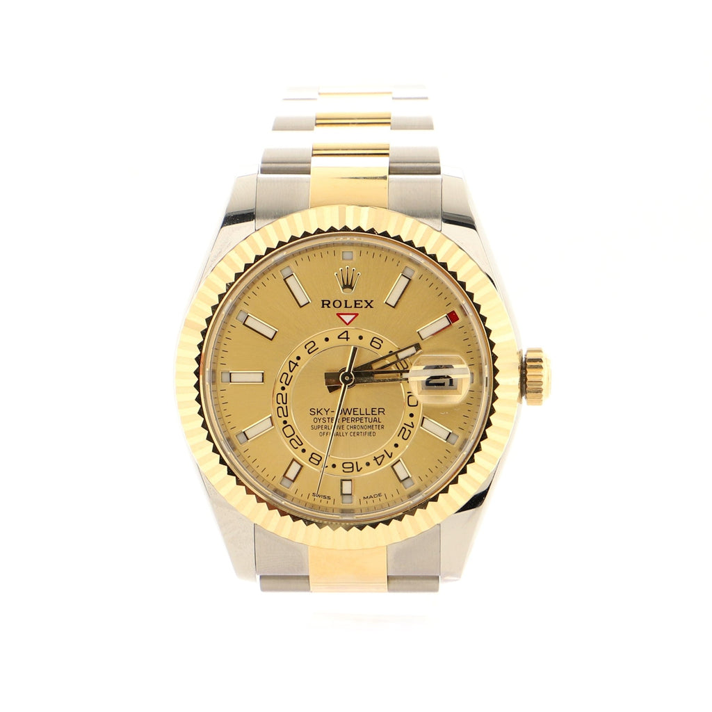 Sky-Dweller Oyster Perpetual Chronometer Automatic Watch Stainless Steel and Yellow Gold 42