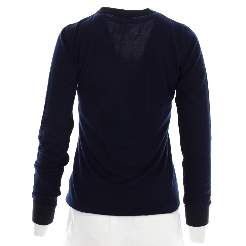 Women's Logo Patch Crewneck Pullover Cashmere Blend