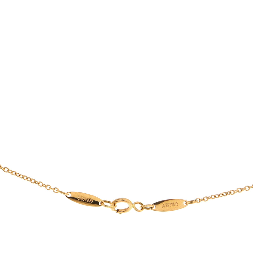 Elsa Peretti Diamonds By The Yard Pendant Necklace 18K Rose Gold with Diamond 0.1CT