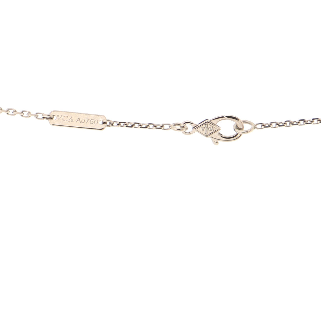 Perlee 3 Row Pendant Necklace 18K White Gold and Diamonds