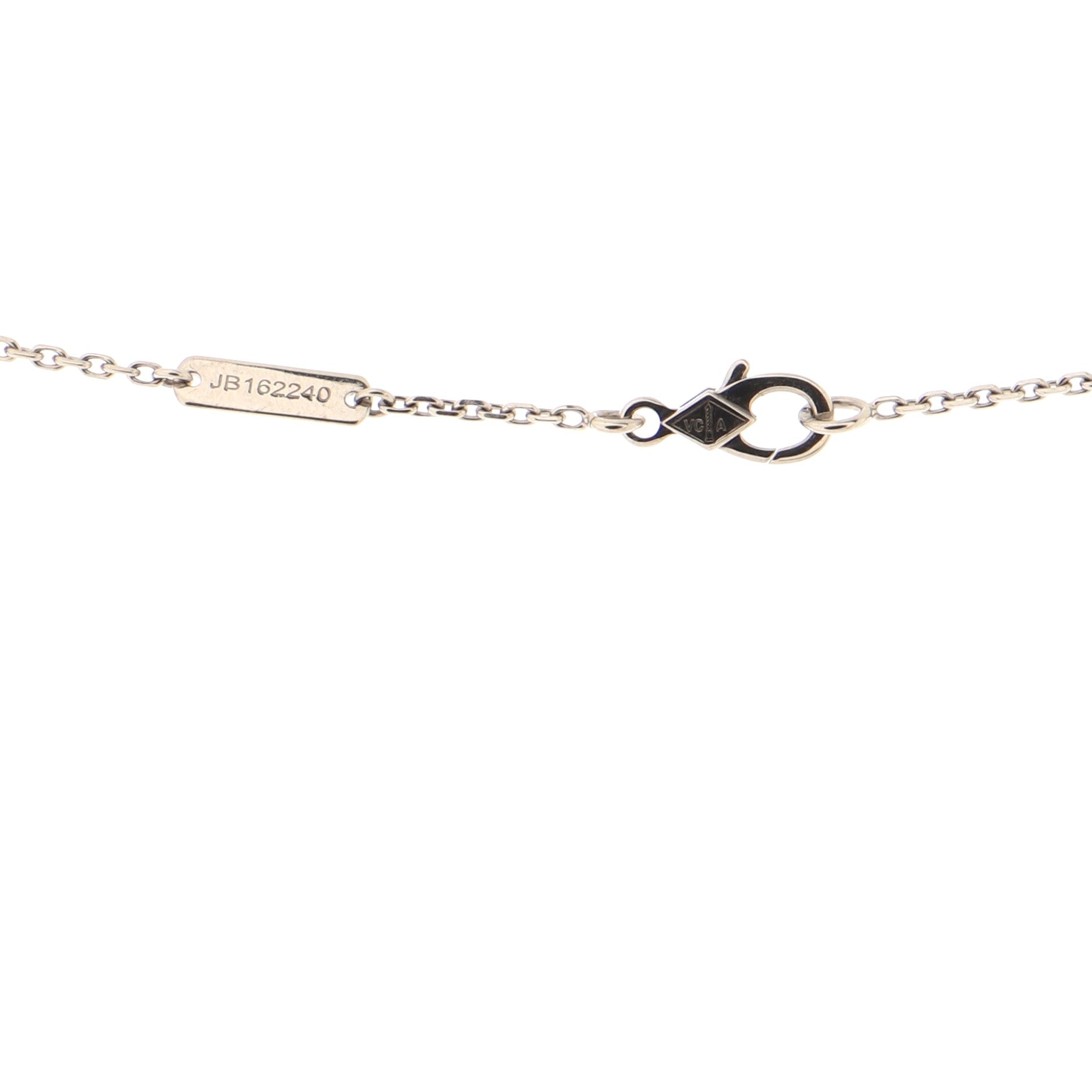 Perlee 3 Row Pendant Necklace 18K White Gold and Diamonds