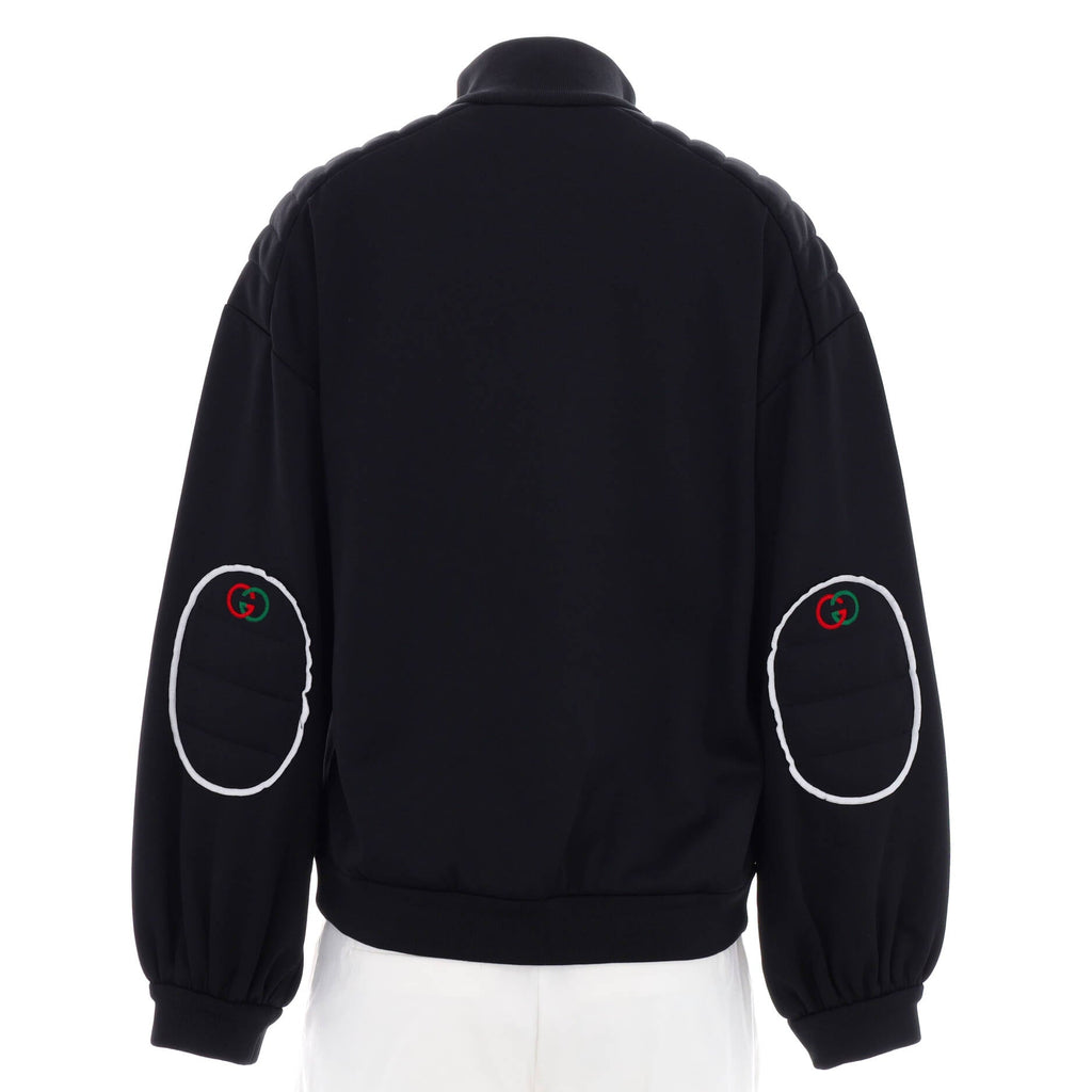 Men's GG Logo Long Sleeve Zip Up Jersey