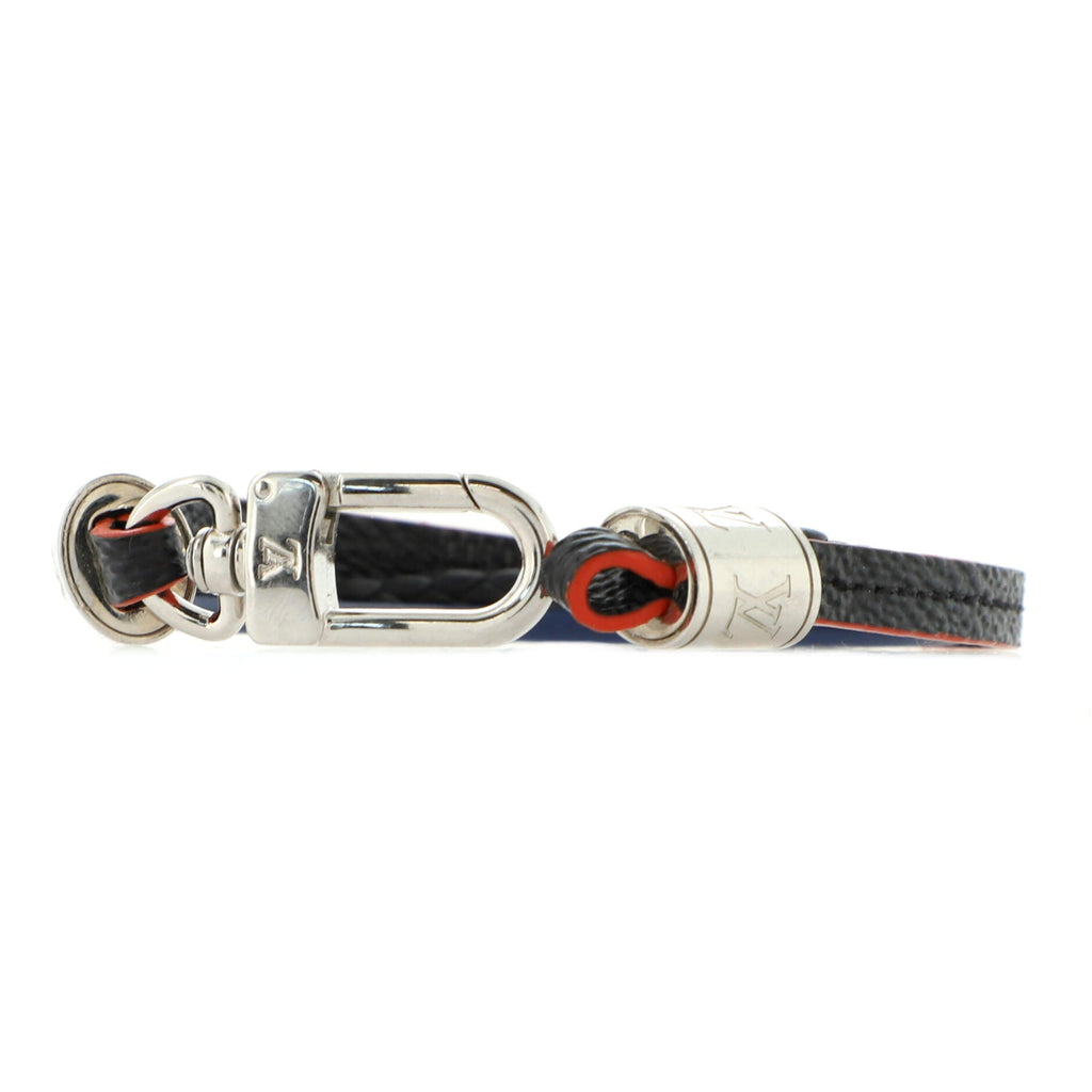LV Treble Bracelet Damier Graphite and Leather