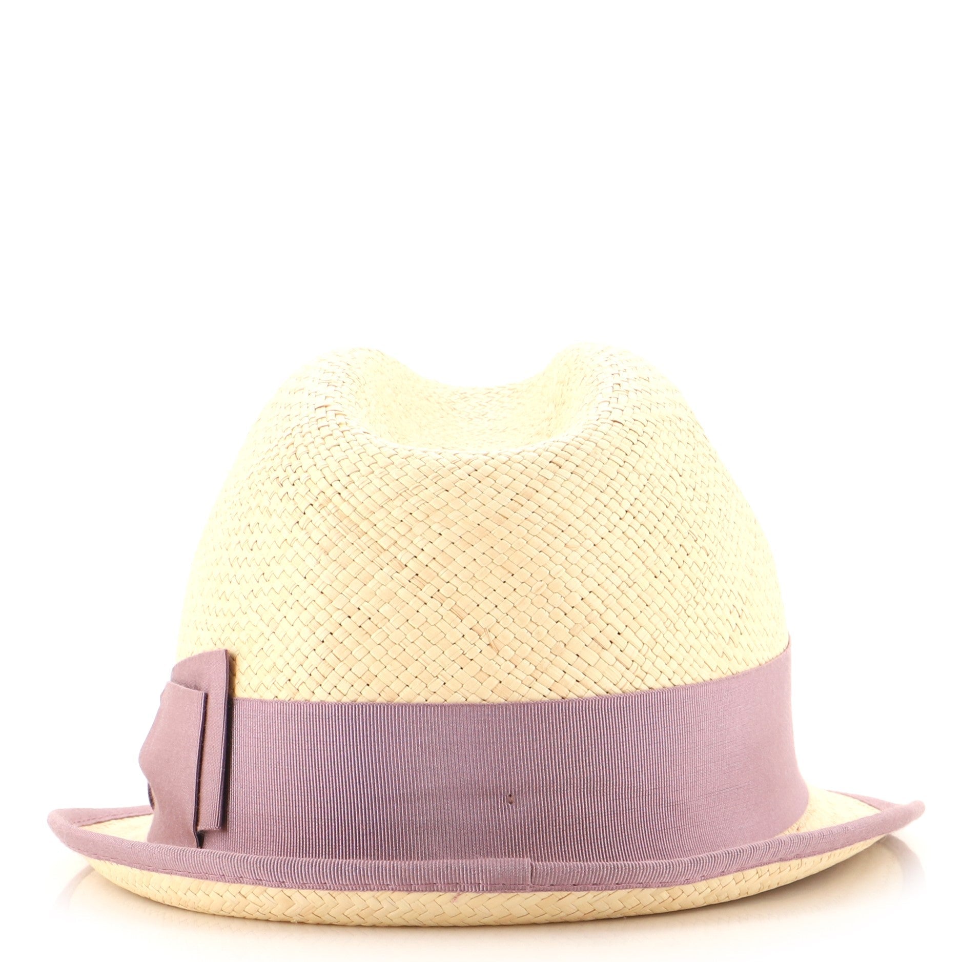 Fedora Hat Straw with Ribbon Detail XXL