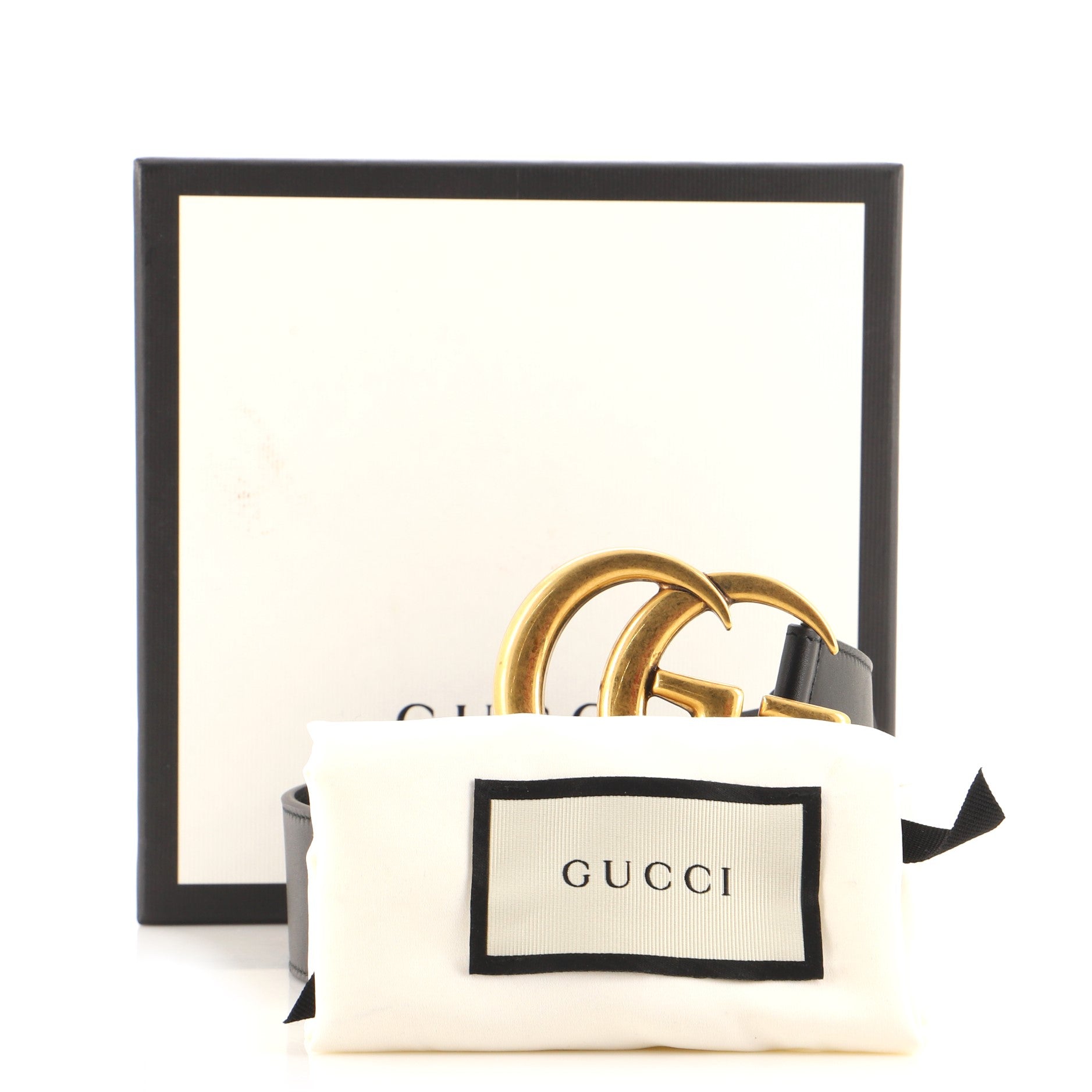 GG Marmont Belt Leather Wide 75