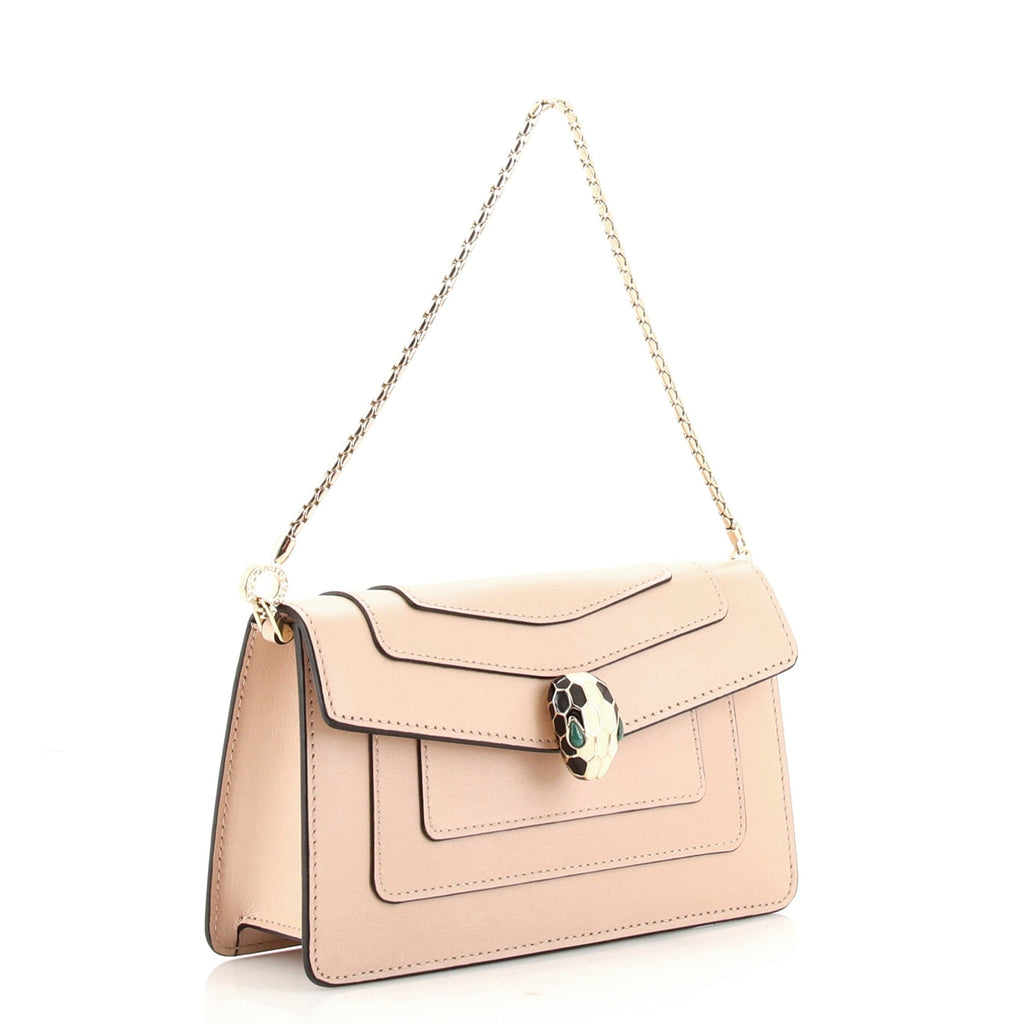 Serpenti Forever Chain Clutch Leather Mini