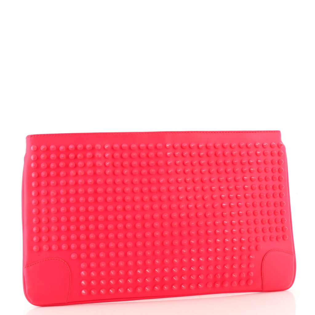 Loubiposh Clutch Spiked Leather