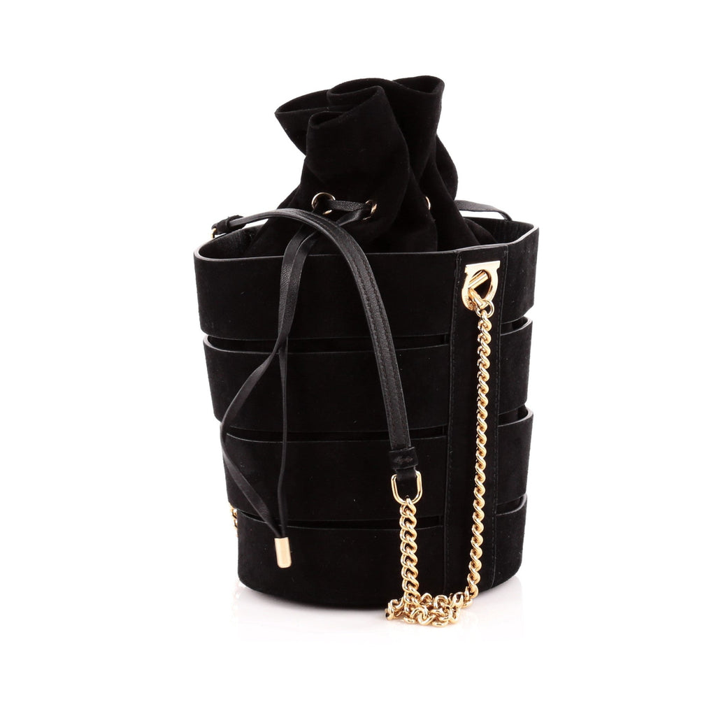 Sansy Bucket Bag Cut Out Suede Mini