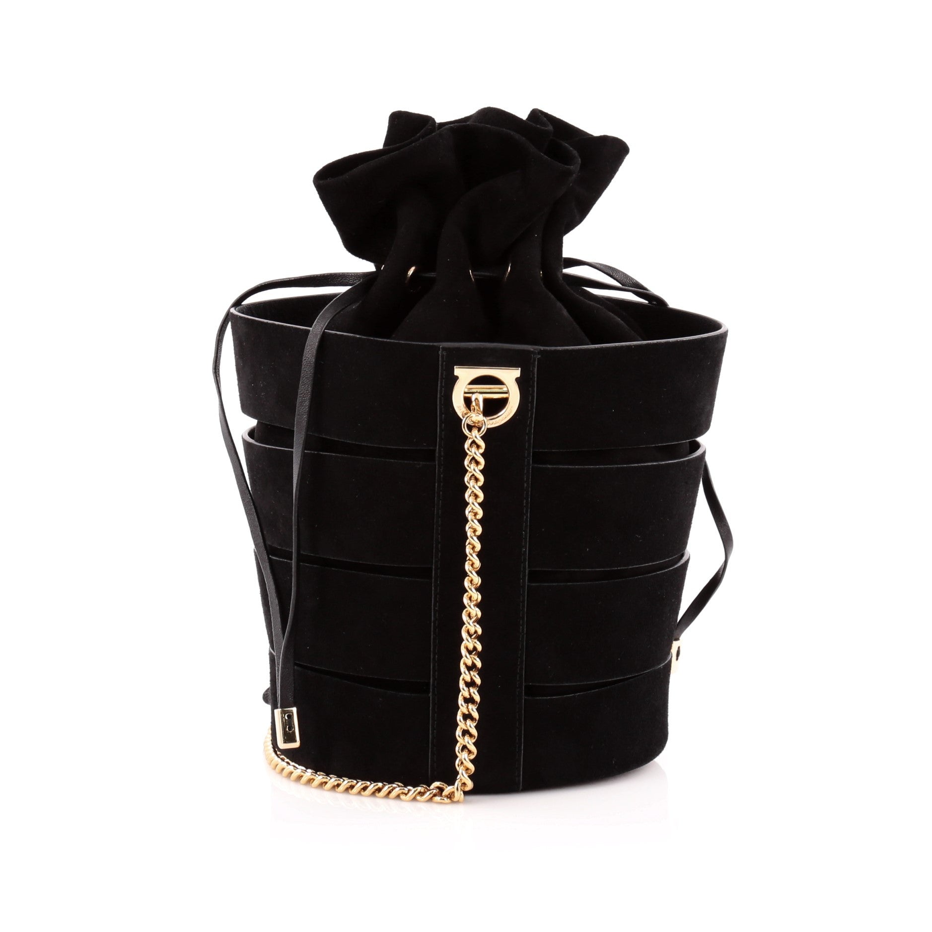 Sansy Bucket Bag Cut Out Suede Mini