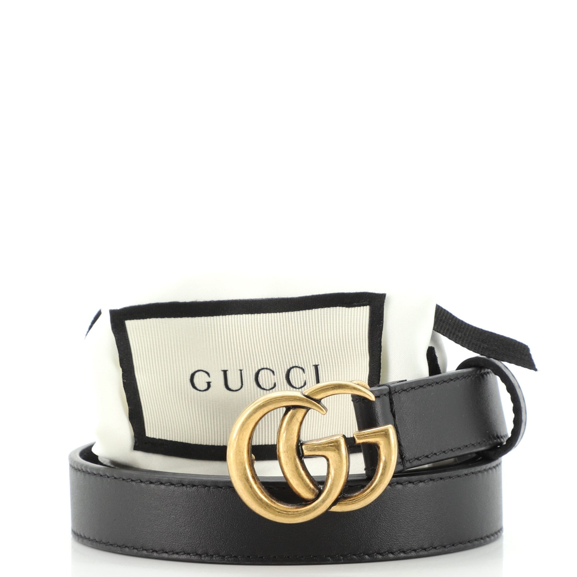 GG Marmont Belt Leather Thin 70