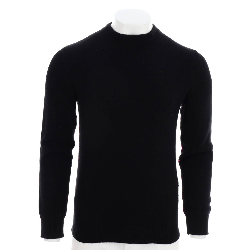 Men's Half And Half Monogram Crewneck Sweater Cashmere Blend