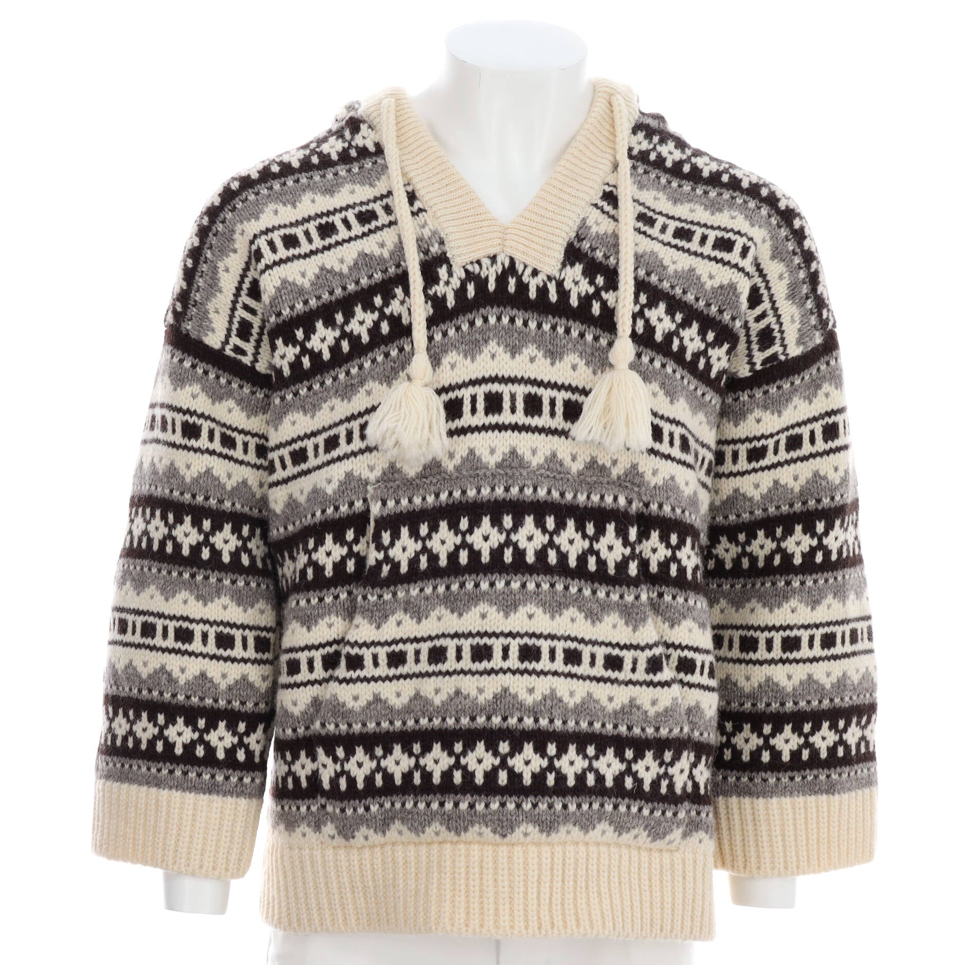 Men's Oversized Shetland Baja Pullover Wool