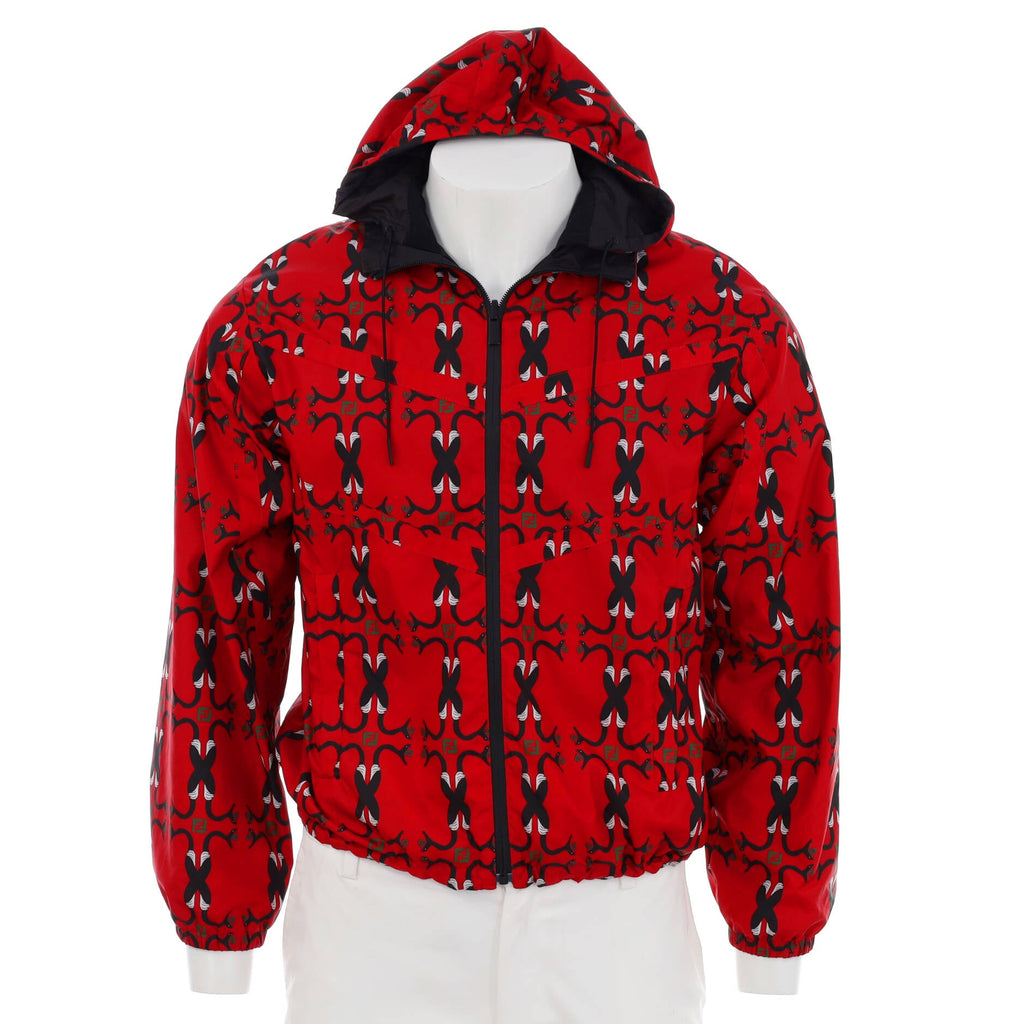 Men's Reversible Windbreaker Printed Nylon