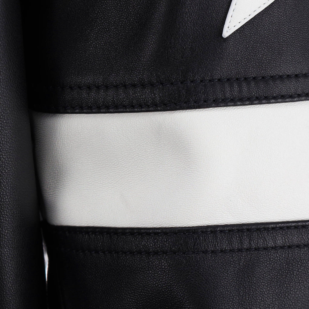 Men's Stars and Stripe Bomber Jacket Leather