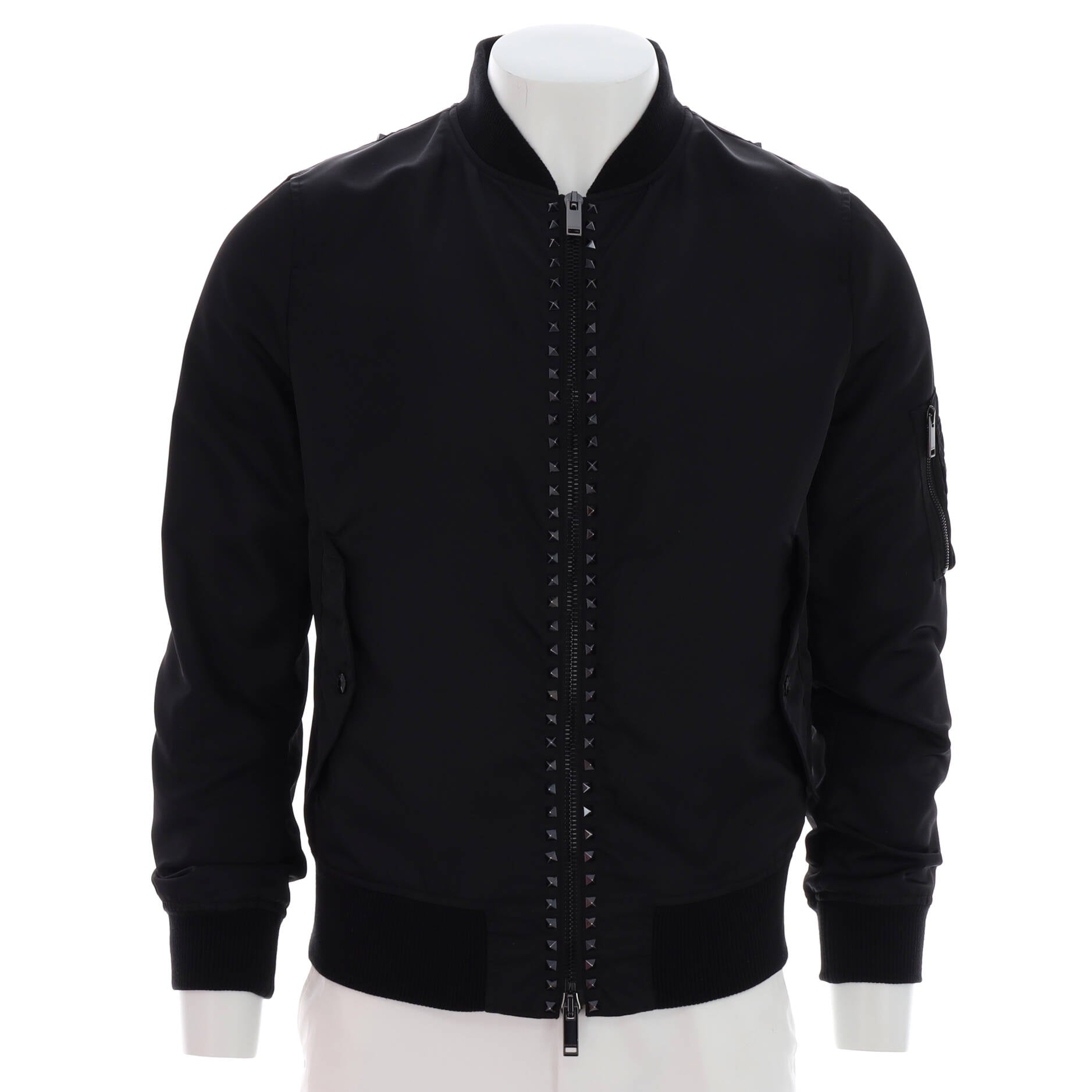 Men's Rockstud Bomber Jacket Nylon