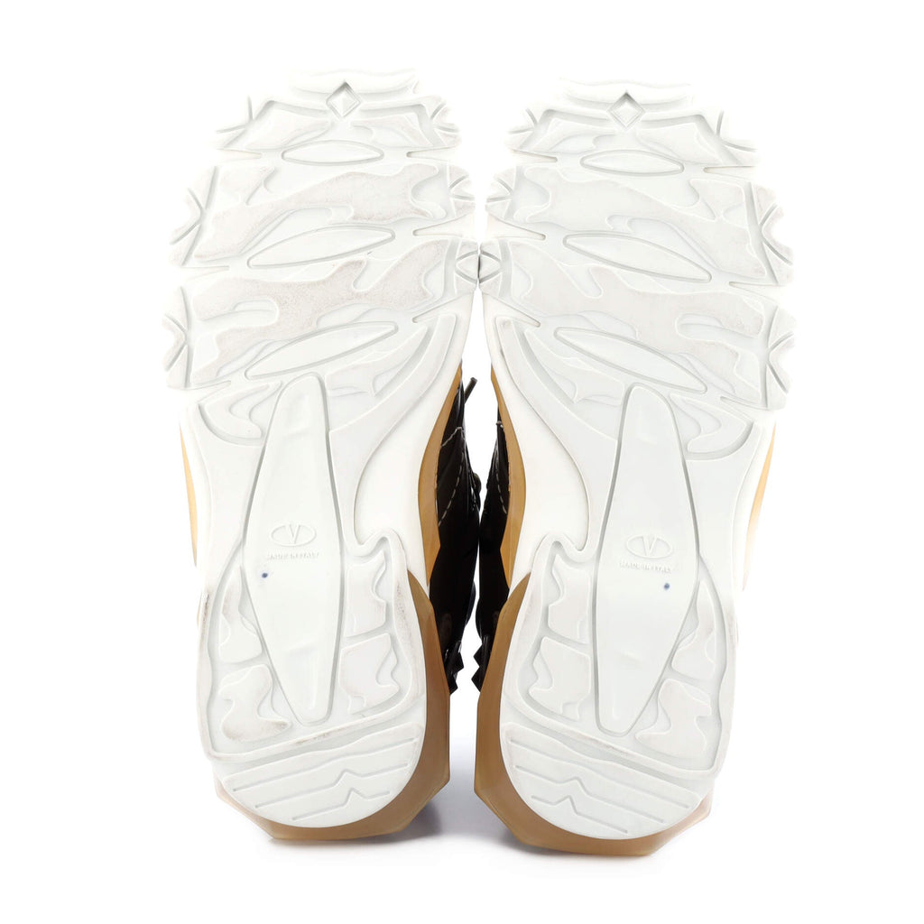 Women's Feather Bounce Sneakers Printed Mesh and Leather