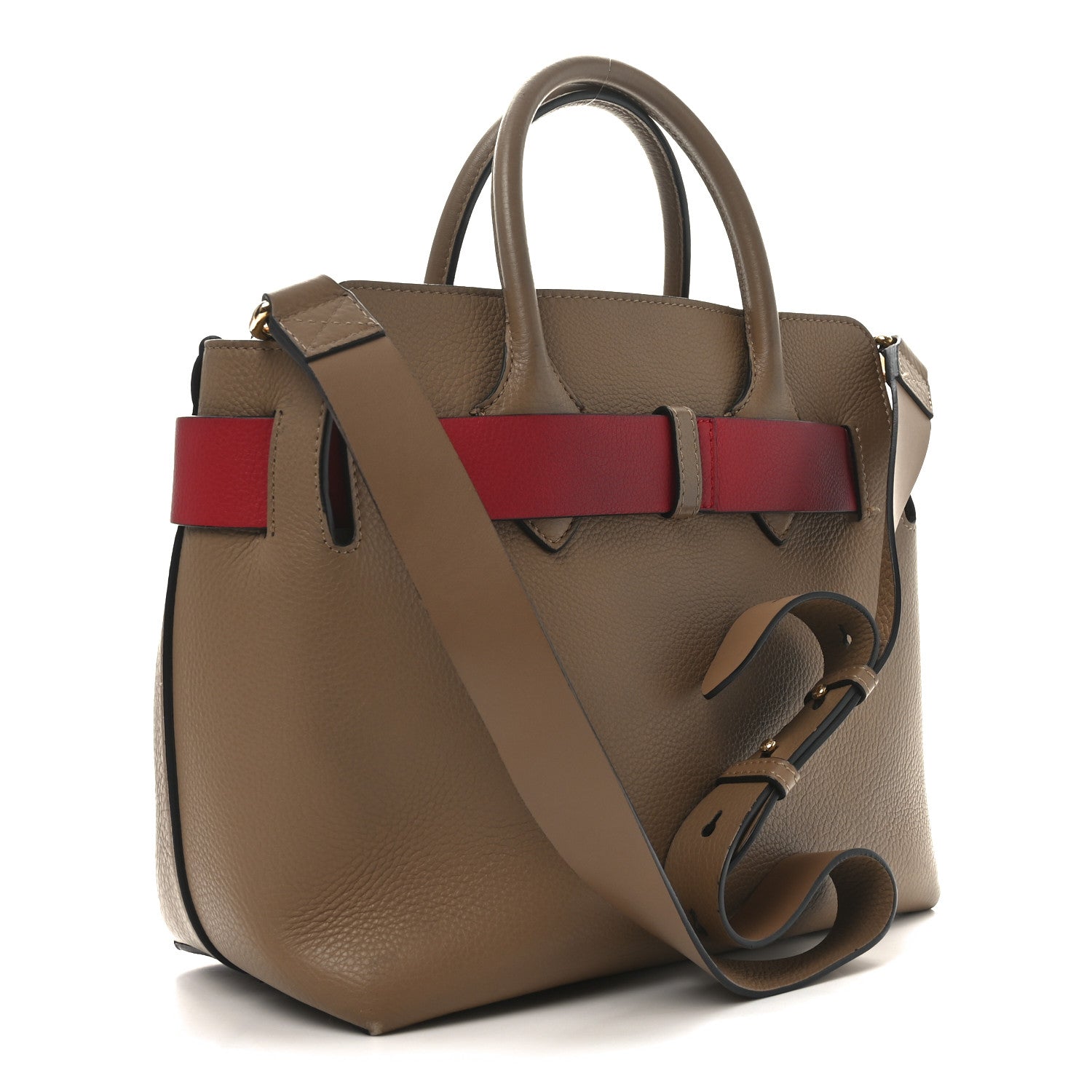 Marais Calfskin  Small Belt Bag Camel Red