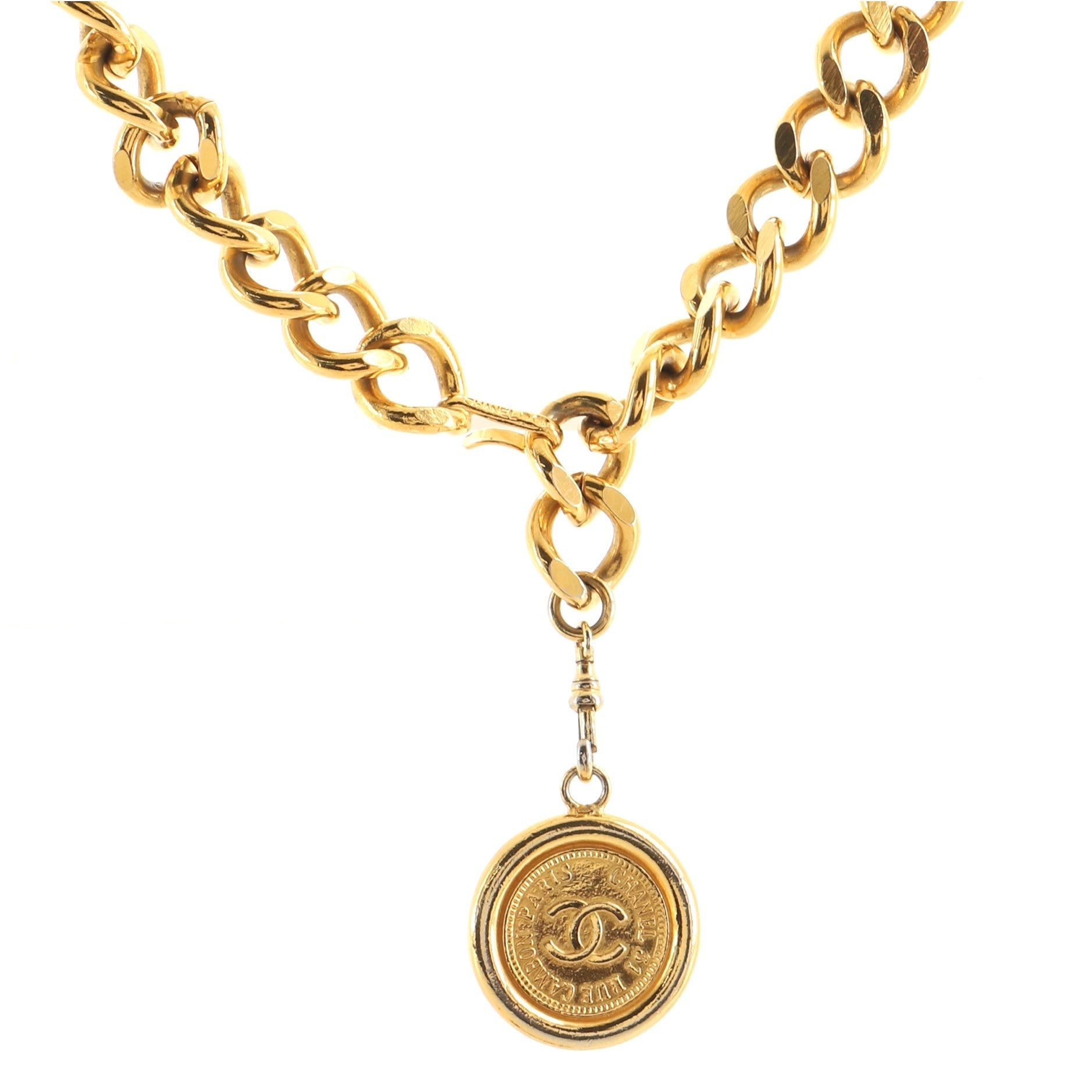 Vintage Medallion Chain Belt Metal 70
