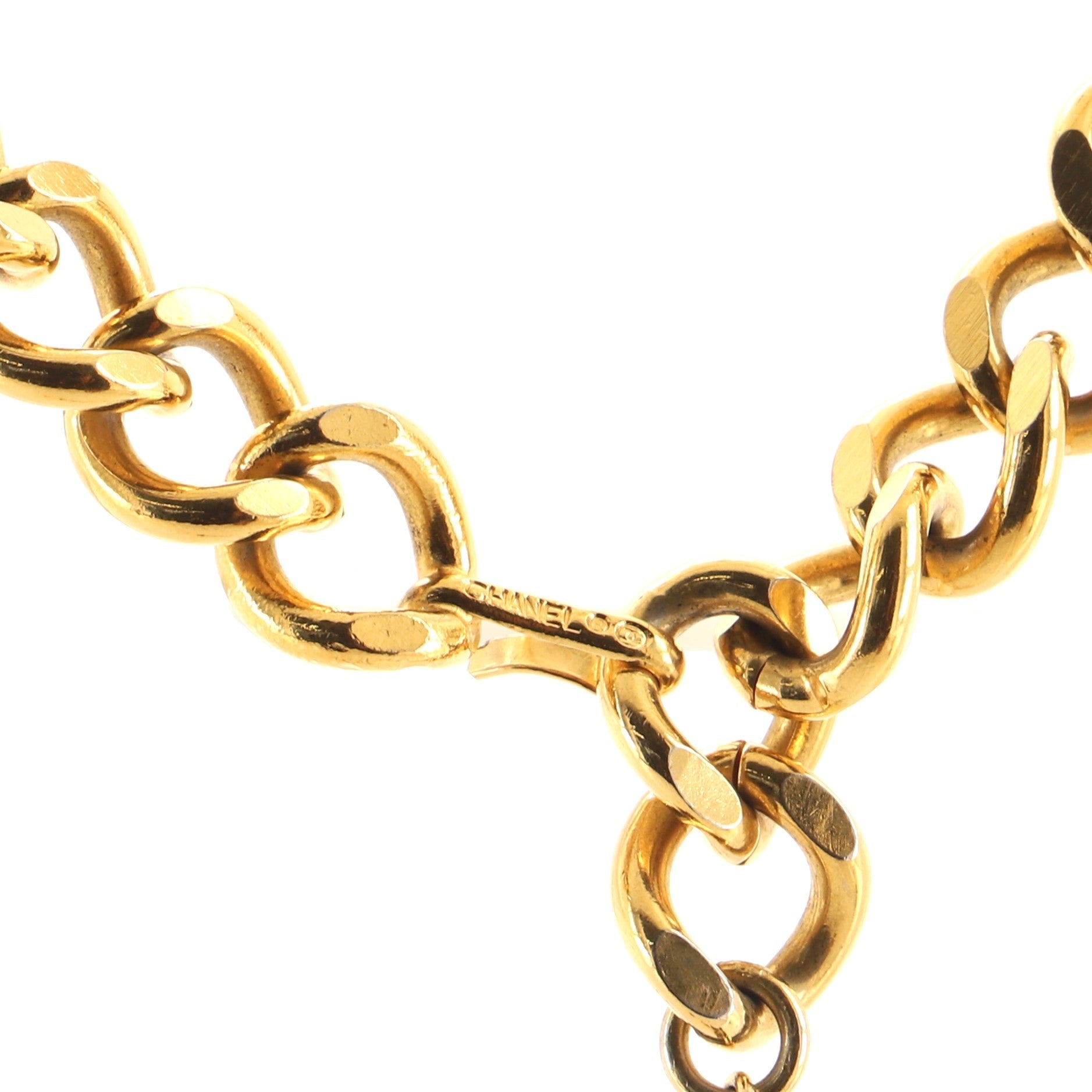 Vintage Medallion Chain Belt Metal 70