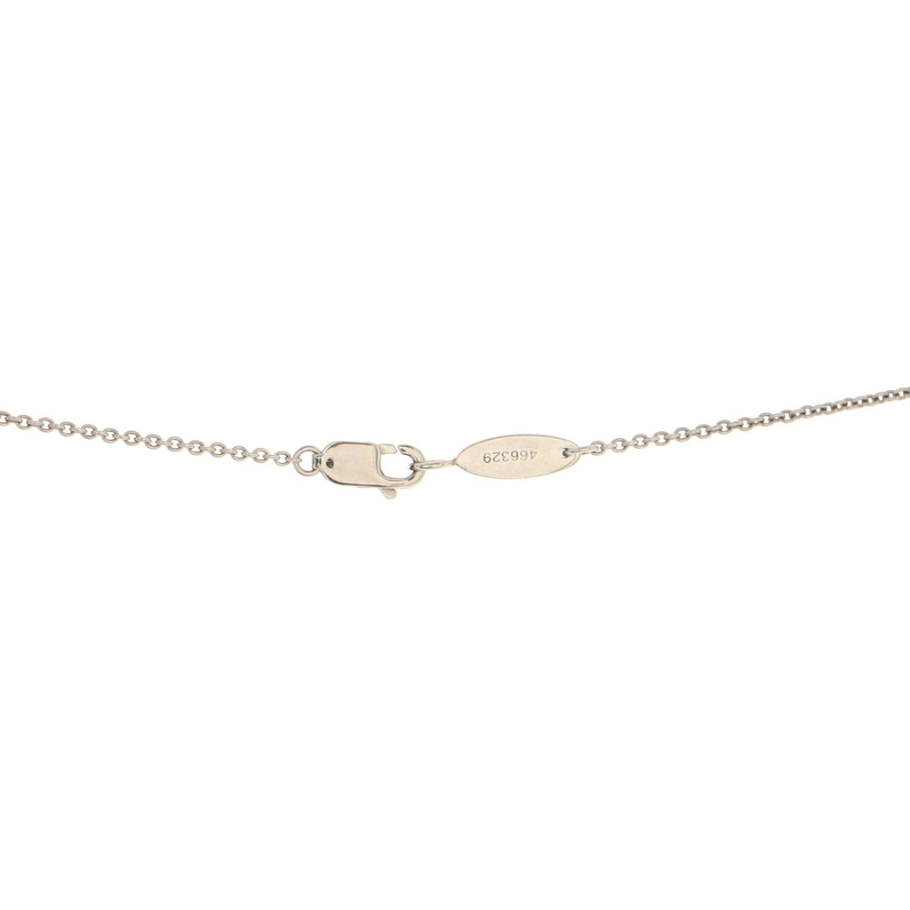 Loop Pendant Necklace Platinum with Diamonds XL