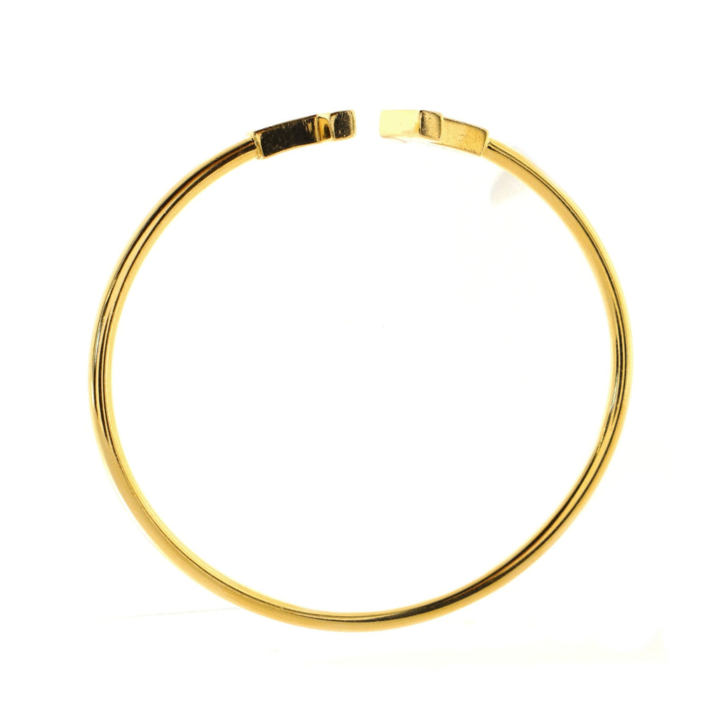 T Wire Bracelet 18K Yellow Gold Narrow