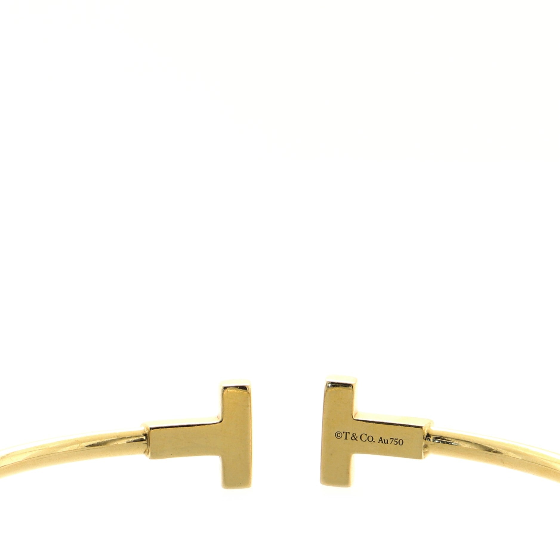 T Wire Bracelet 18K Yellow Gold Narrow