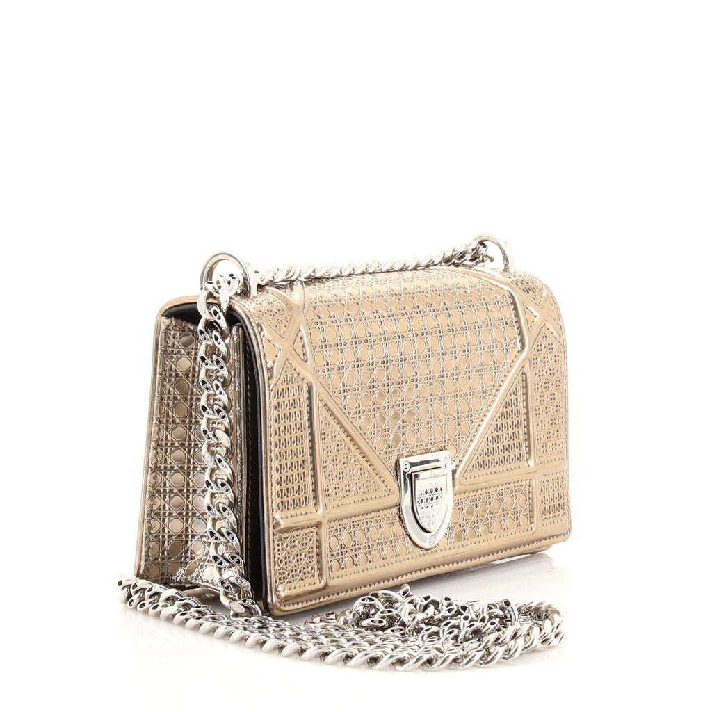 Diorama Flap Bag Cannage Embossed Calfskin Mini