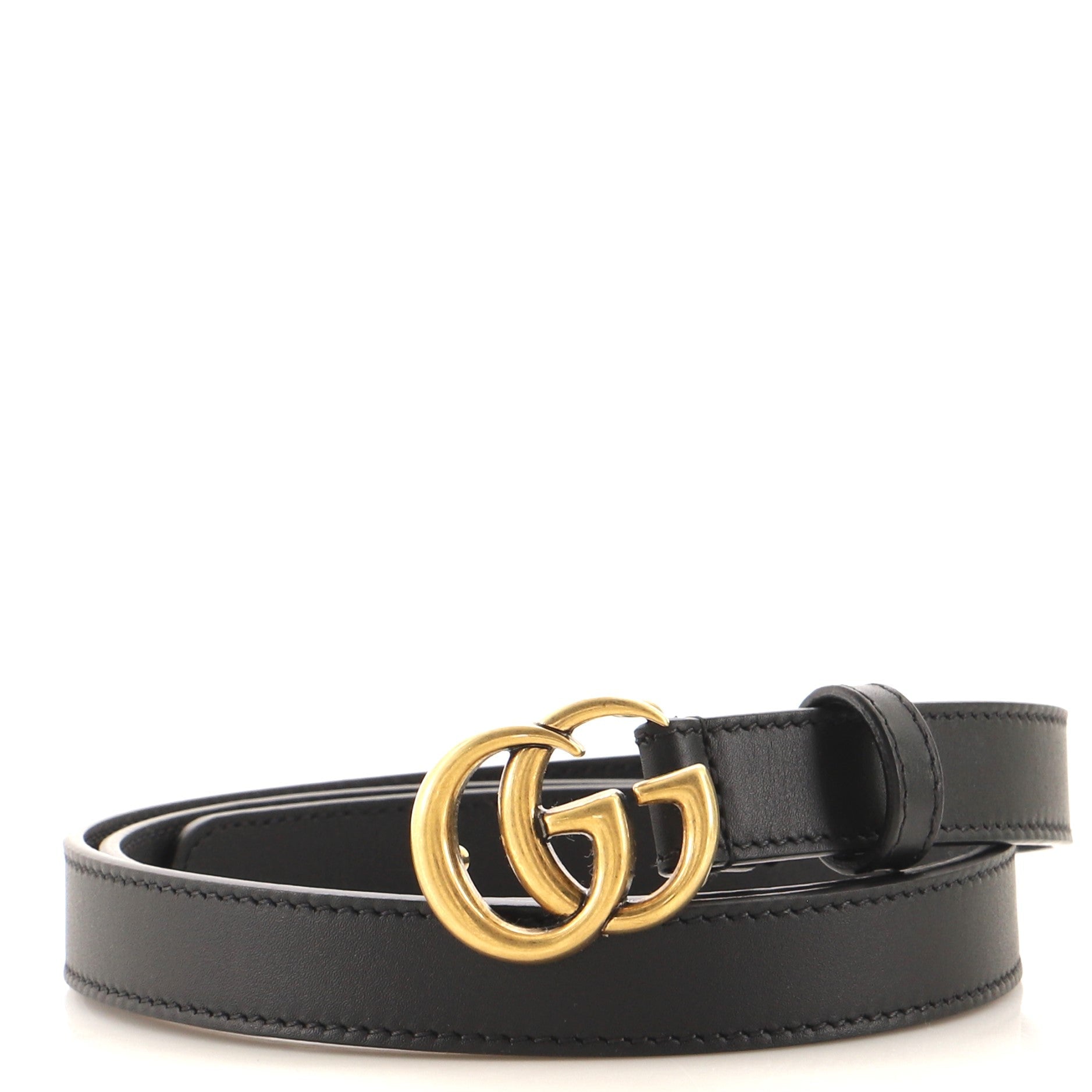GG Marmont Belt Leather Thin 95