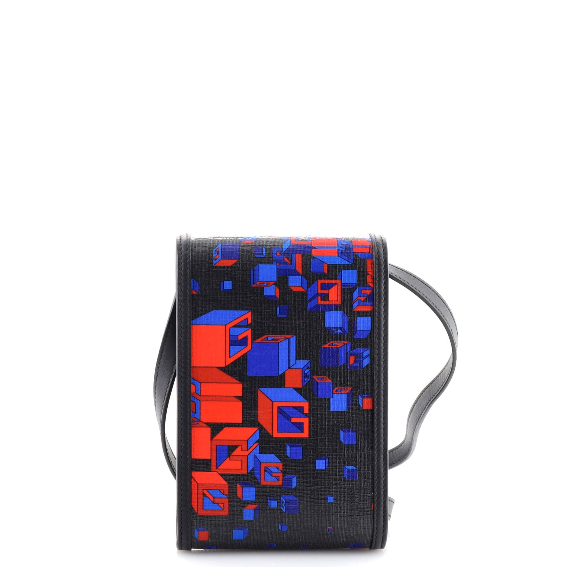 Flap Crossbody Bag Printed Coated Canvas Mini