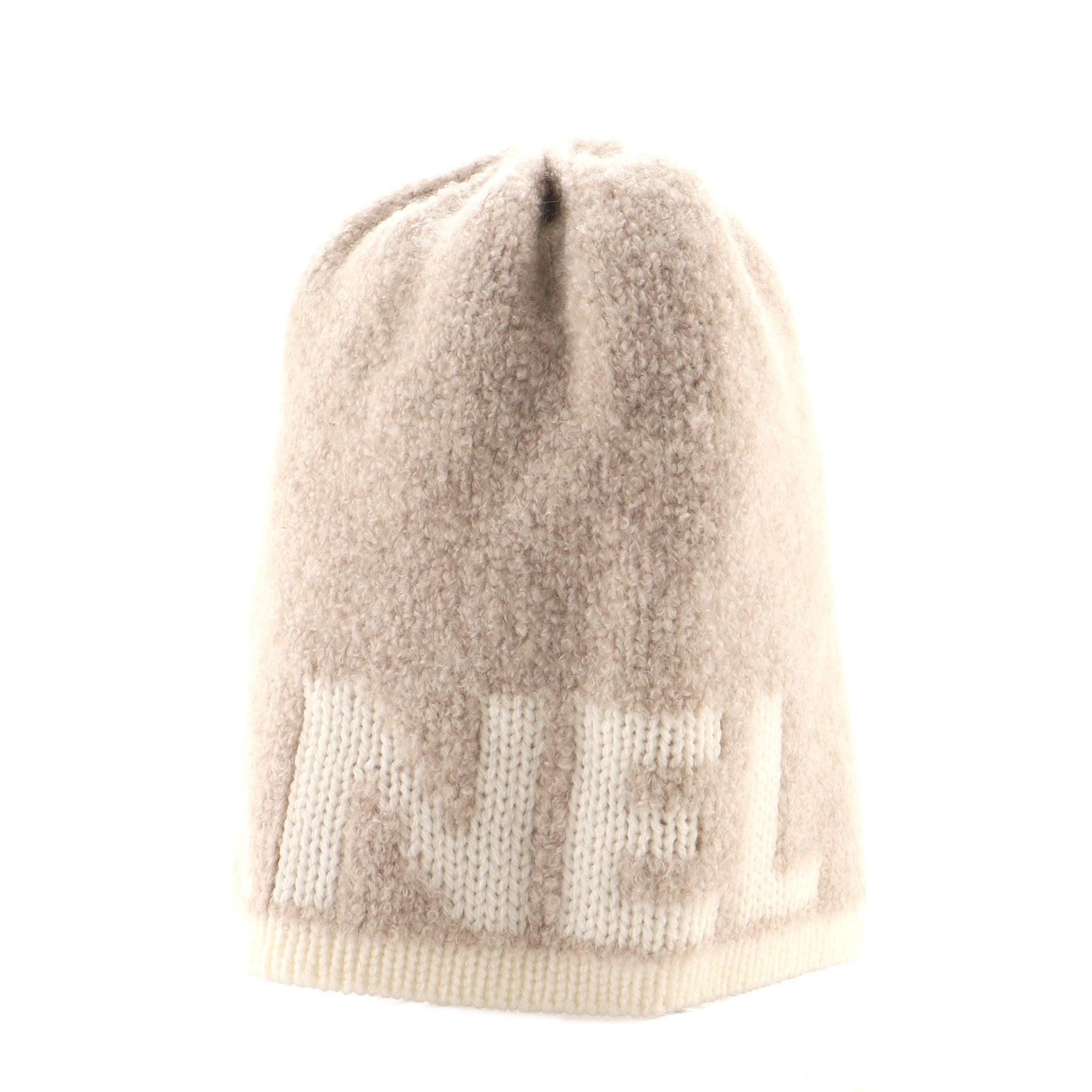 Logo Letters Beanie Cashmere and Wool with Silk Medium