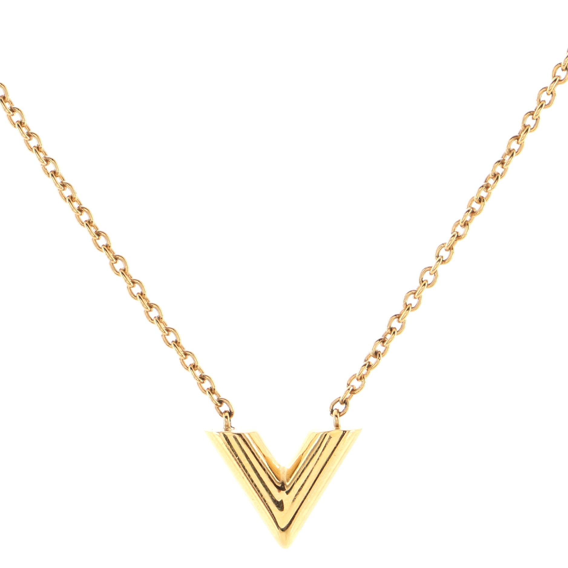 Essential V Necklace Metal
