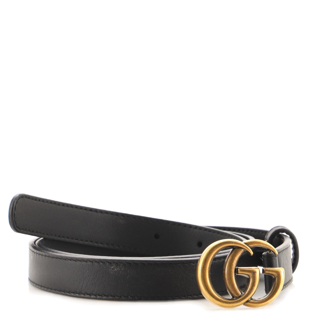 GG Marmont Belt Leather Thin 80
