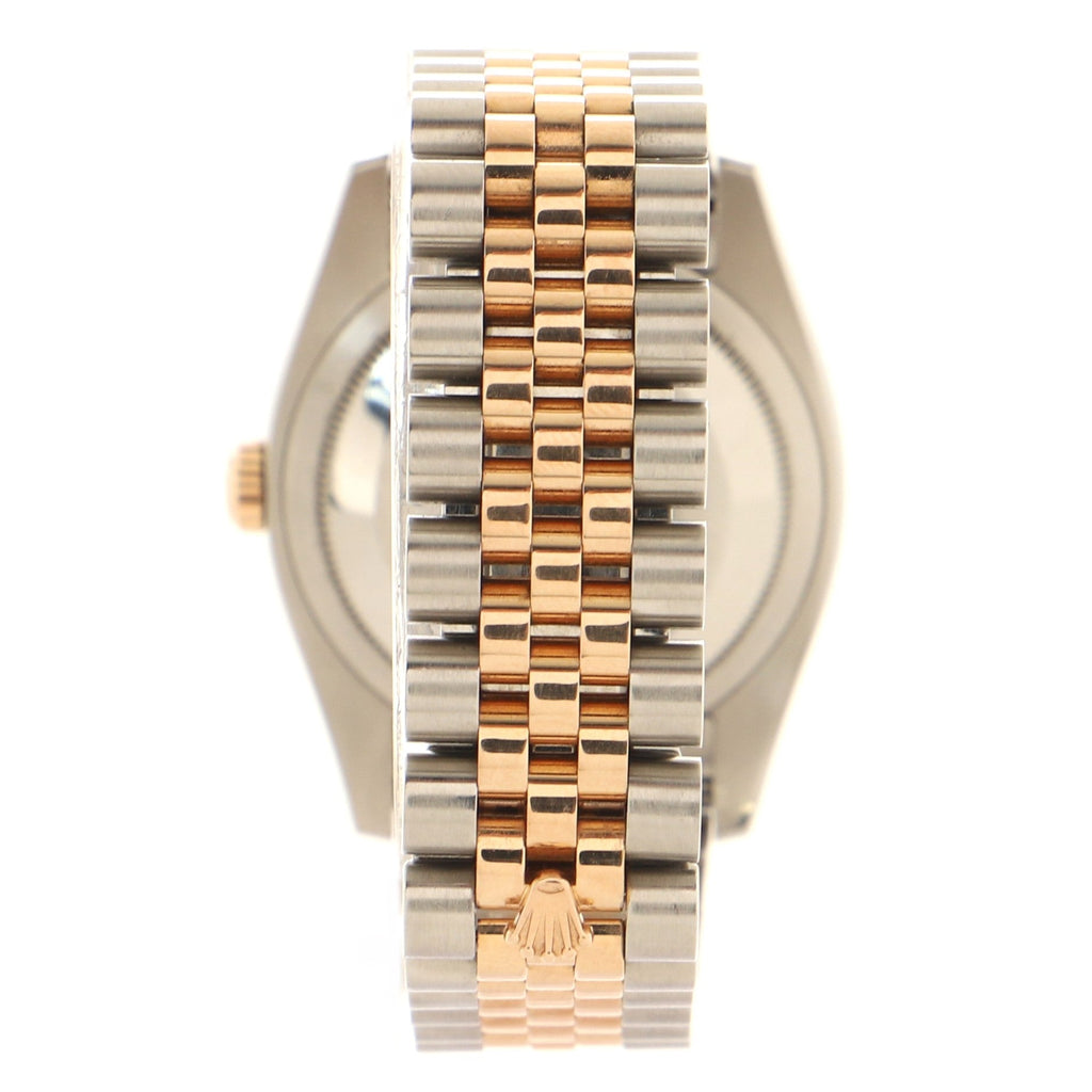 Oyster Perpetual Datejust Automatic Watch Stainless Steel and Rose Gold with Diamond Markers 36