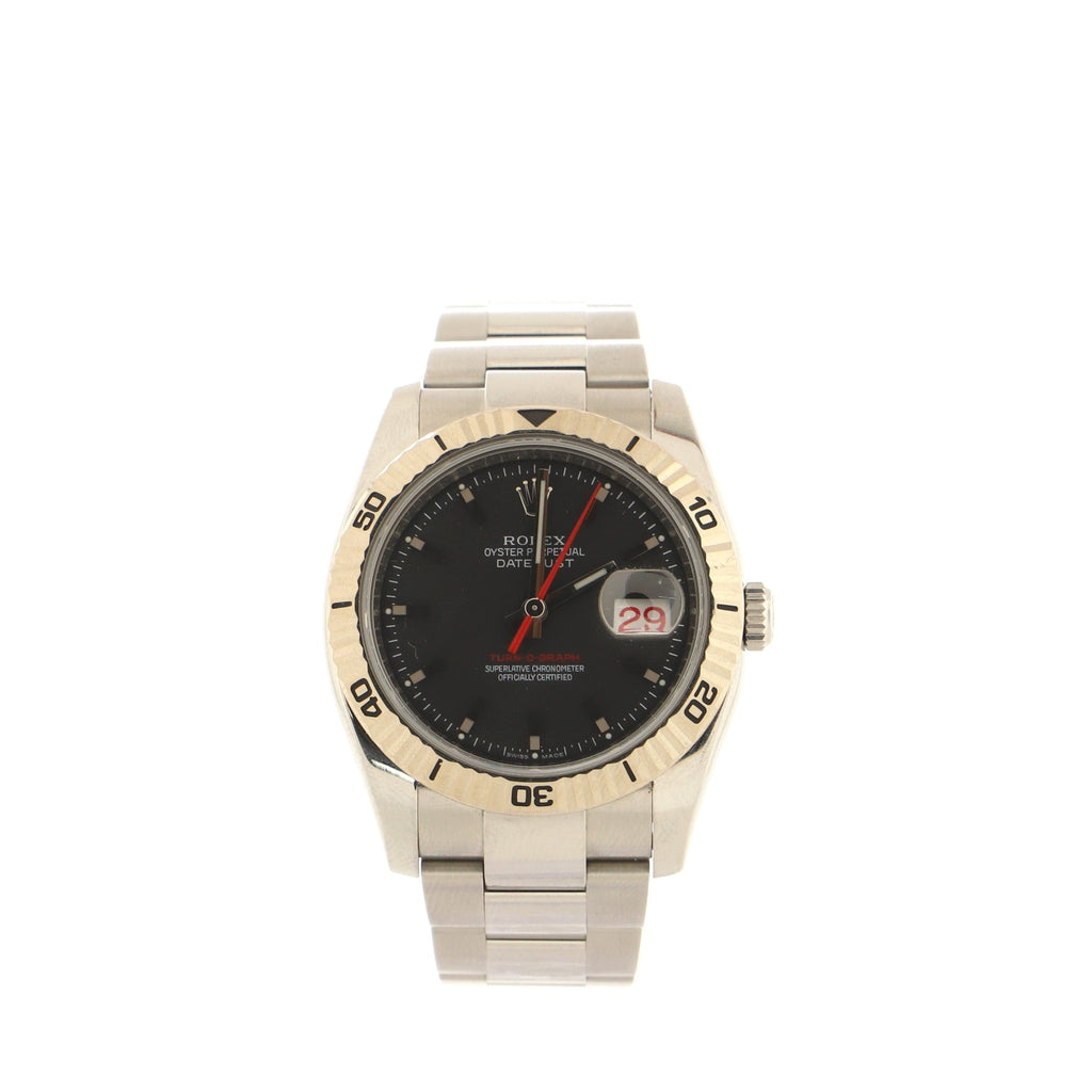 Oyster Perpetual Datejust Turn-O-Graph Automatic Watch Stainless Steel and White Gold 36